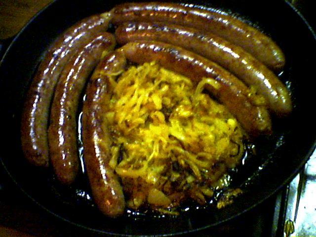 Homemade bratwurst